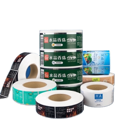Custom High Quality Adhesive Waterproof Makeup Jar Logo Printing Packaging Bag Candle Cosmetics Packing Sticker Label