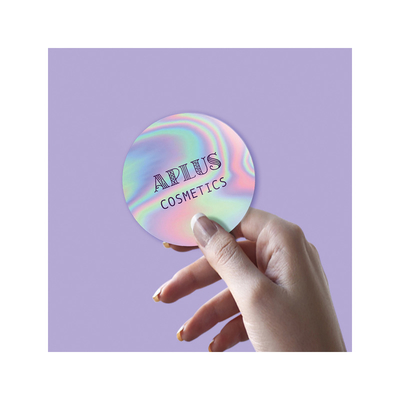 Cheap Custom Holographic Printing Removable Adhesive Vinyl Sticker Transfer Die Cut Holographic Logo Sticker
