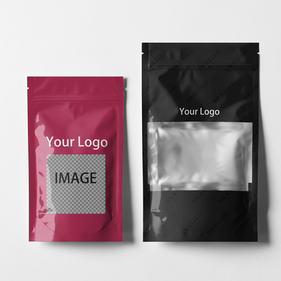 Low security logo custom moq printing aluminum foil pouches zip lock self digital heat seal stand up proof pouch zipper Mylar bag food smell