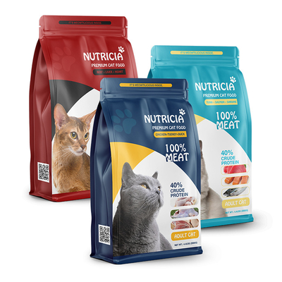 5Kg 10Kg 15Kg 20Kg Smell Proof Pet Cat Dog Flat Bottom Plastic Recyclable Customized Pet Food Bag