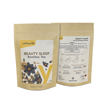 Barrier Tea Packaging Pouch Biodegradable Tea Pouch Print Herbal Tea Packaging Bags Eco Friendly Snack Pouch Kraft Aluminum Bag