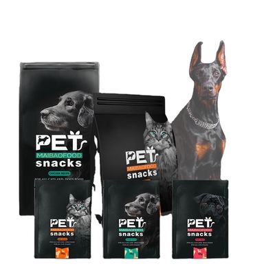 Custom Food Grade Resealable Pet Food Pouch Package Zipper Eco Friendly Packaging Bag