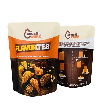 Safety Custom Design Edible Grade Stand Up Plastic Zipper Snack Pouches For Food Packaging Bags