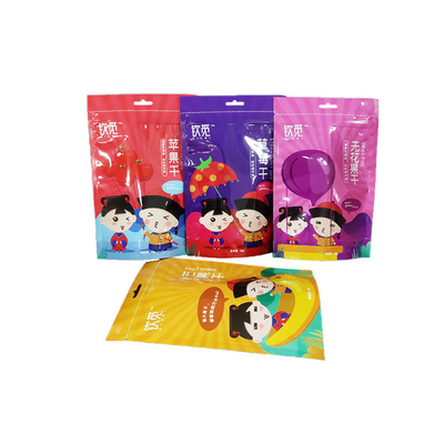 Moisture Proof Resealable Stand Up Pouch Clear Plastic Zipper Pouch