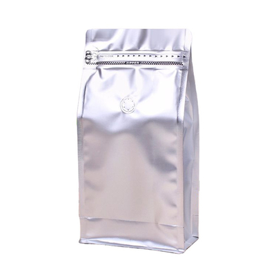 Custom Recyclable Flat Bottom Eco Kraft Paper Packaging Bean Valve Packaging Compostable Printed Biodegradable Coffee Bag For Coffee
