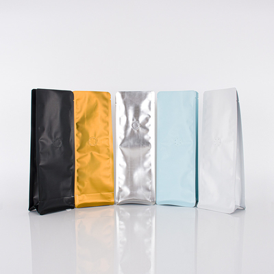 Moisture Proof Aluminum Foil Gusset Bag Tea Side Pocket