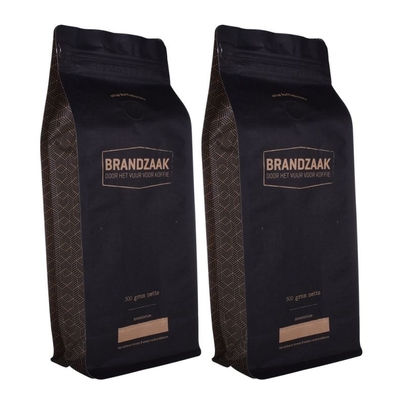 High Quality Custom Coffee Bags Recycled Materials Food Grade Flexible Packaging Craft Paper Aluminum Foil Singapore Malaysia