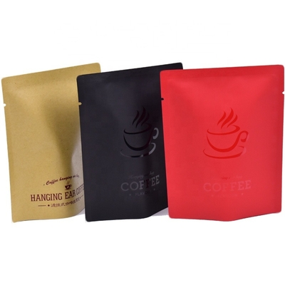 Custom Printed Logo Aluminum Foil Coffee Pouch Eco Moisture Proof Small Drip Coffee Bean Powder Packaging Filter Bag